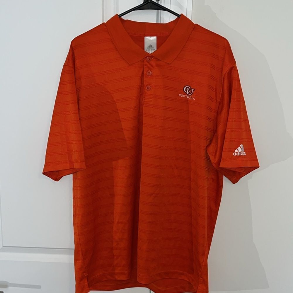 Campbell University Camels Football Team Orange Coaches Golf Polo Shirt L Men’s